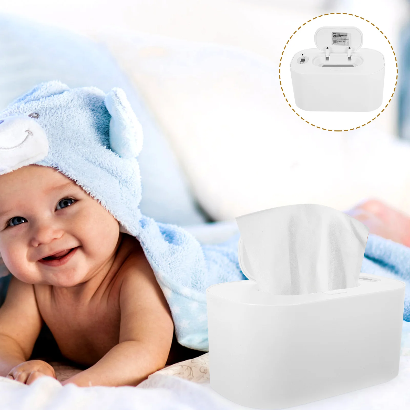 USB Baby Natte Tissue Heater Draagbare Veeg Warmer Duurzaam Lichtgewicht Reizen Natte Tissues Heater Kraamcadeau