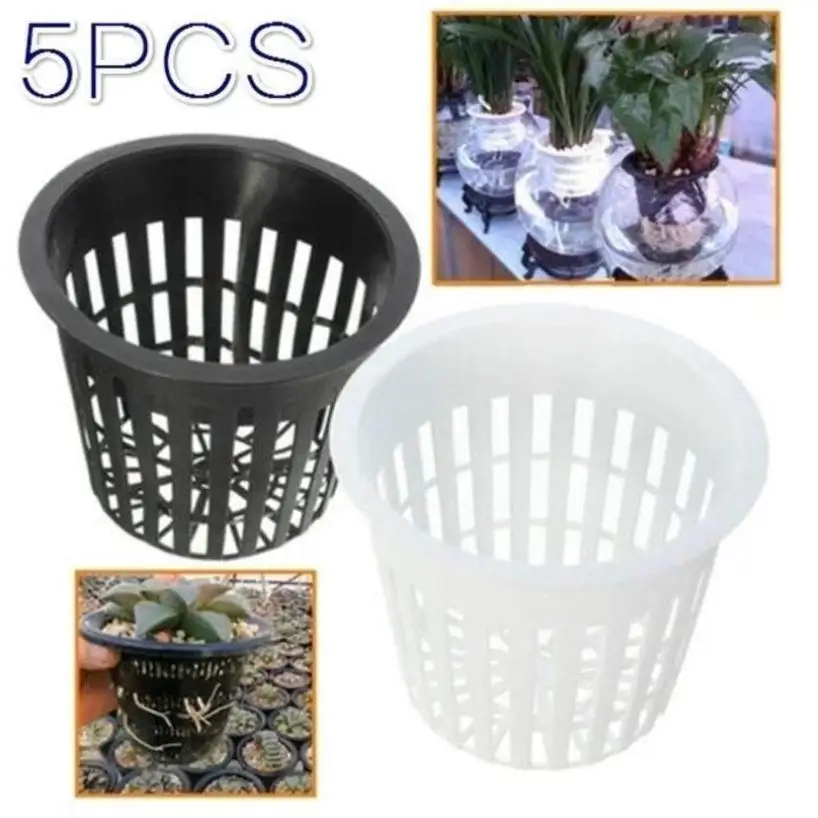 Plastic Porous Mesh Plant Pot Breathable Root Control Orchid Pot Hydroponic Plant Basket Garden Plant Root Cultivation Container