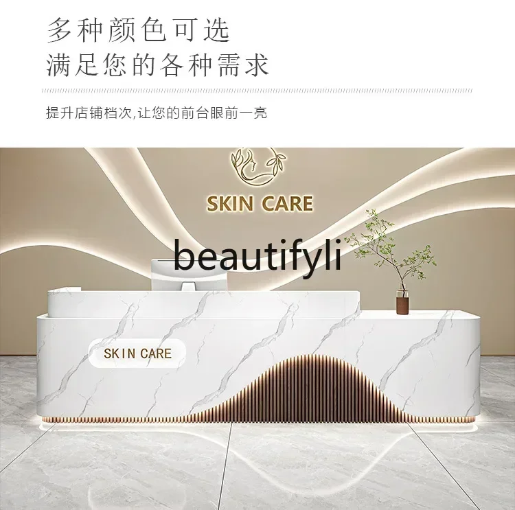 54Simple beauty salon, paint company information desk, hotel bar health club, reception deskSSS