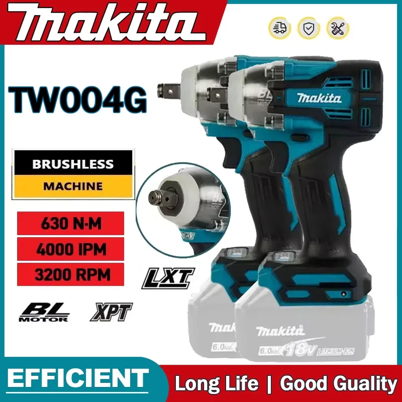 

Makita TW004G 630N.m Brushless Screwdriver Machine Cordless Electric Screwdriver Rechargable Drill Driver 18V Battery