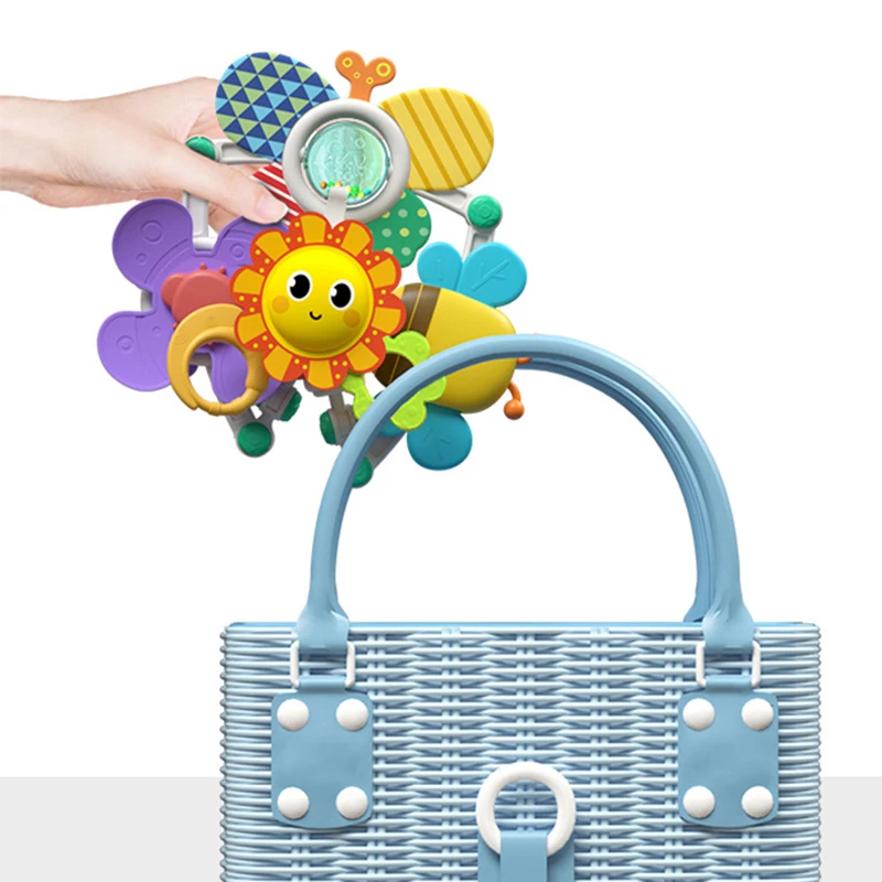 Музыкальный мобиль на детскую коляску, регулируемый, универсальный, с игрушками, для детского кресла-качалки и автокресла