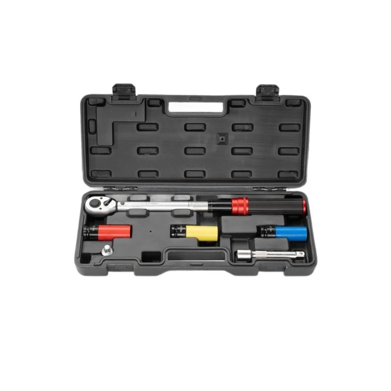 

6pc Torque Wrench Adjustable Fast Torque Wrench Preset Kilogram Wrench Spark Plug Tire