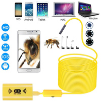 DDCAMERA Wifi Endoscope Camera with Snake Sewer Car Borescope Inspection Endoscopic 8MM HD 1080P For Iphone Android Tablet PC