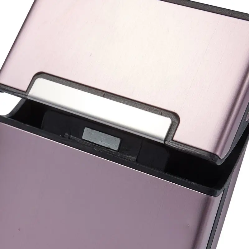 New Ultra Thin Fashion Pipes Creative Personality Cigaret Case Slim Metal Cigarette Box Gift Box Women Cigarette Holder