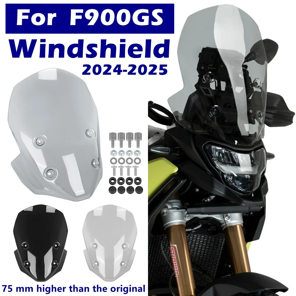 

For BMW F900GS F900 GS F 900GS 2024 2025 Tall Windshield Windscreen Cover Wind Screen Deflector Protector Motorcycle Accessories