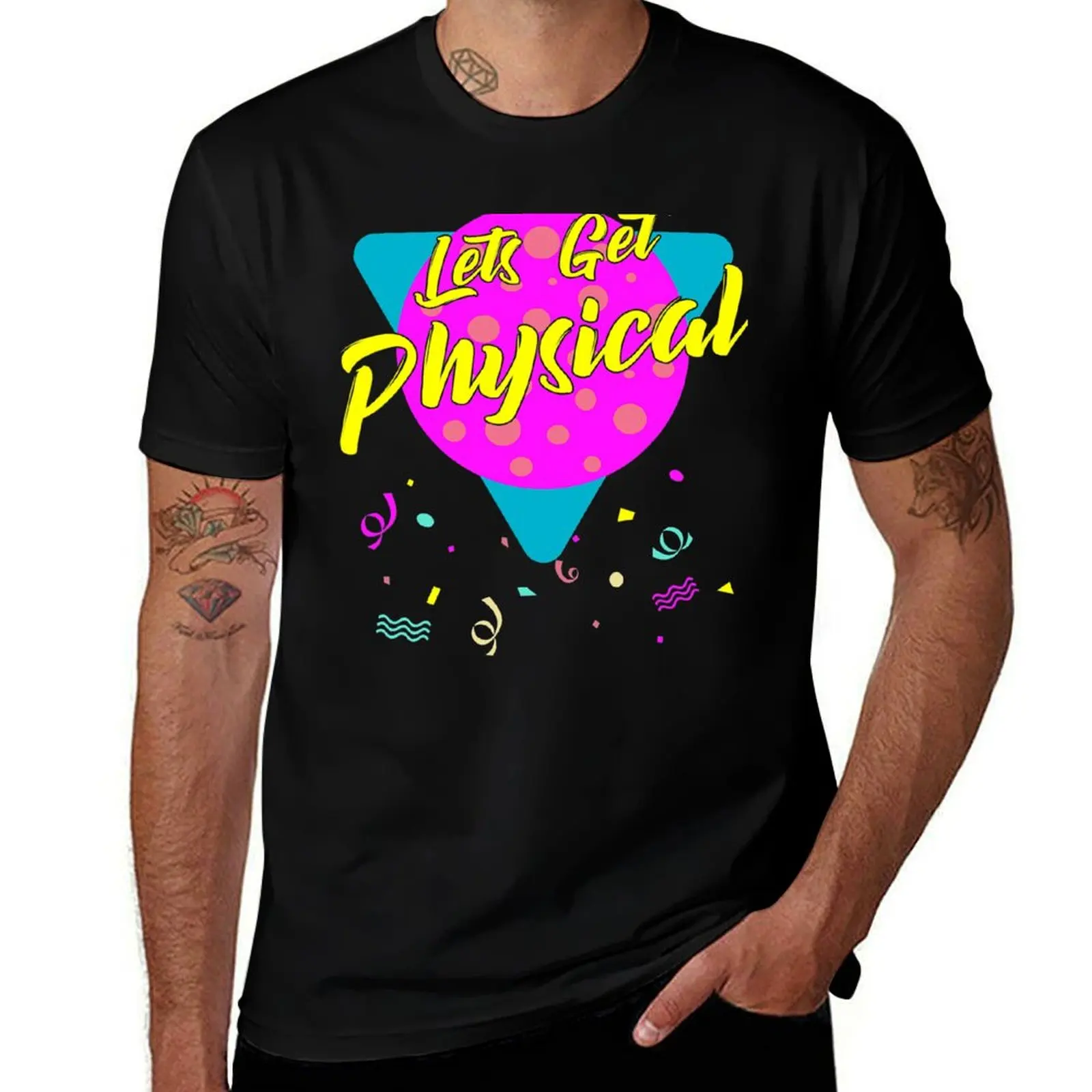 

Lets Get Physical Workout Gym Tee Totally Rad 80'S T-Shirt man t shirt luxury essential t shirt T-Shirt