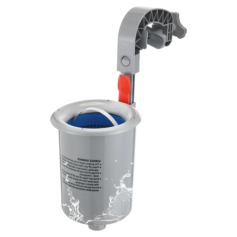 

AT63-Above Ground Pool Skimmer Pool Skimmer Accessories With Hose Basket Net, Adjustable Floating