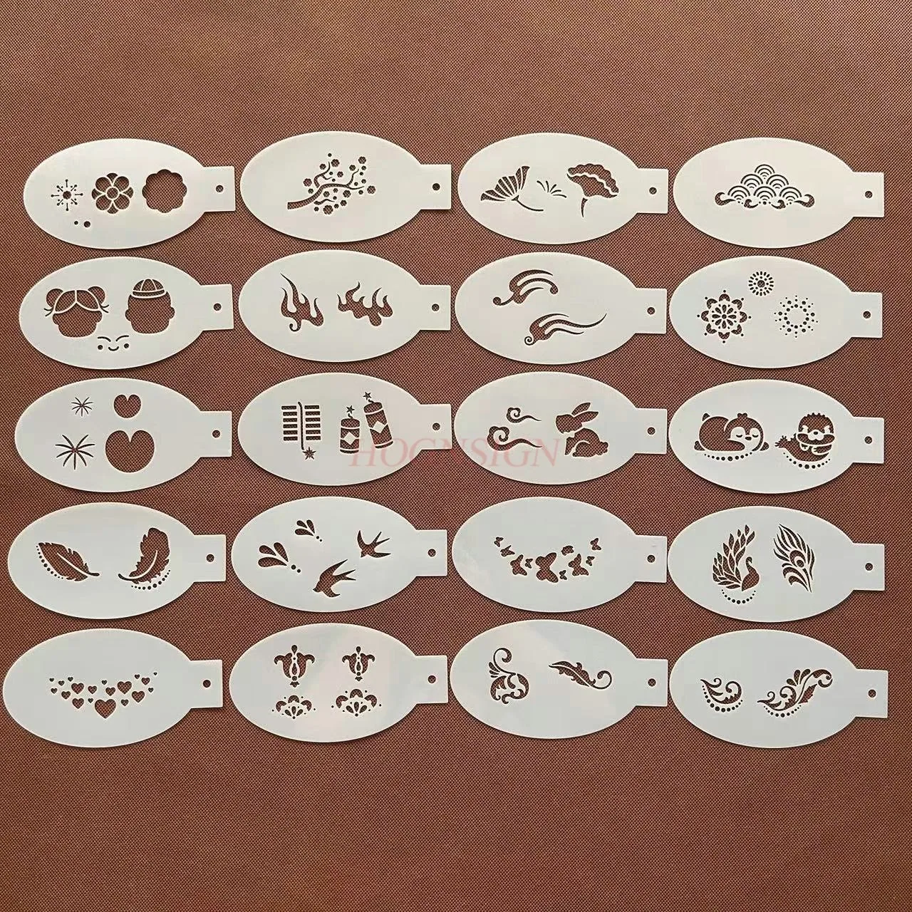 

1PCS New Children's Facial Painting Template Facial Painting Hollow Stage Makeup Paint Cartoon Graphic Tattoo Painting