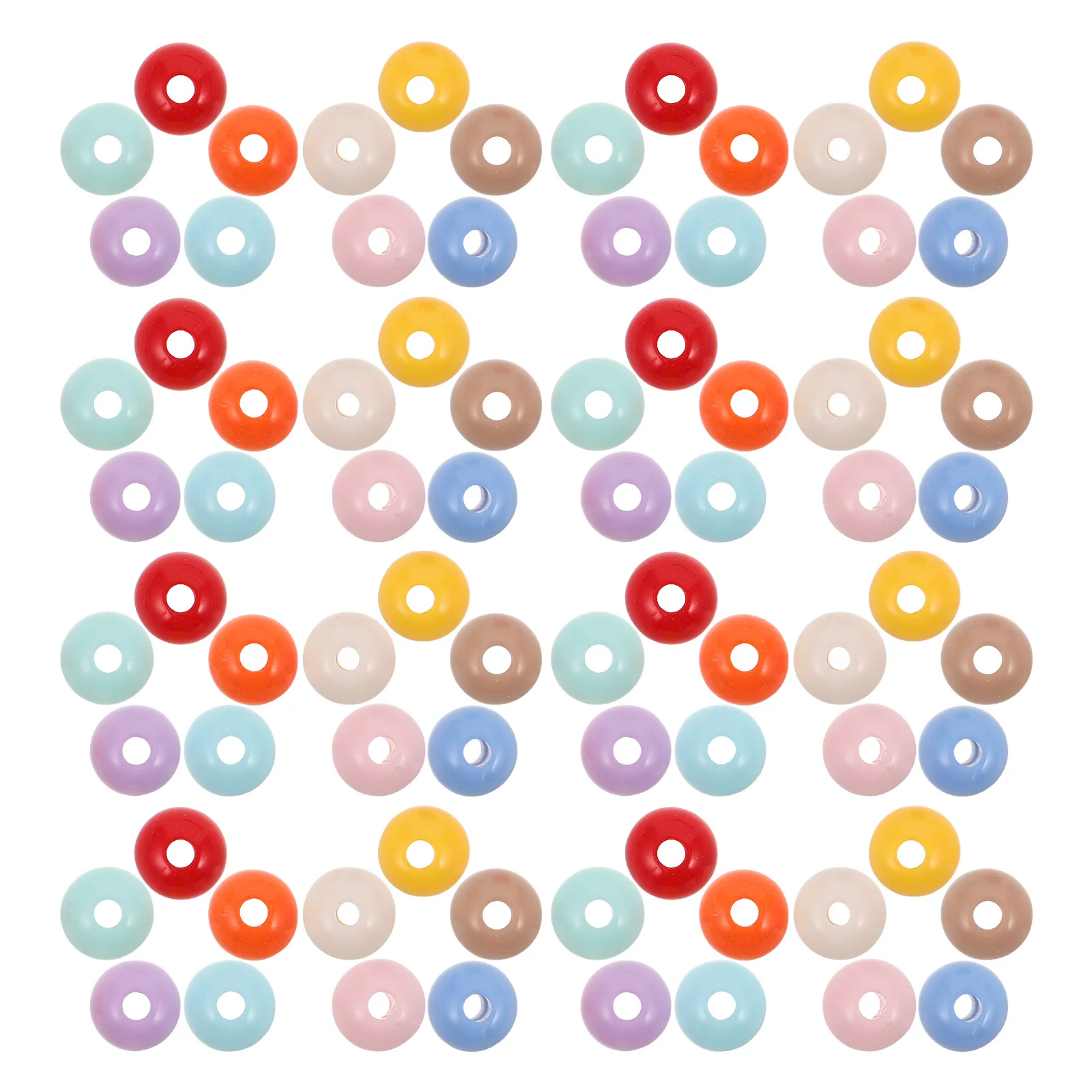 

500Pcs Assorted Color Acrylic Round Beads 8mm Large Hole DIY Crafting Supplies for Bracelets Necklaces Jewelry