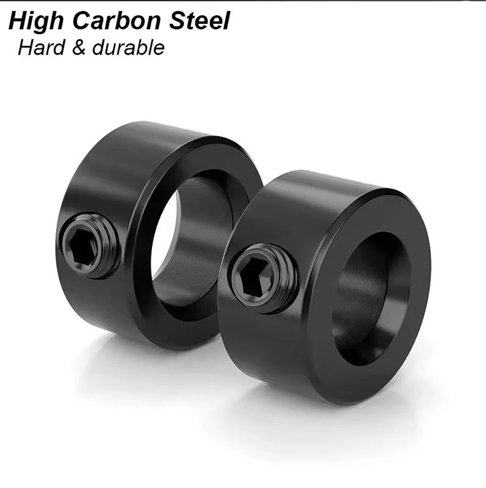 Steel Drill Stop Collar Kit - Metric Adjustable Depth Limiter Rings for Woodworking | Shaft Positioner & Hole Guide Accessories