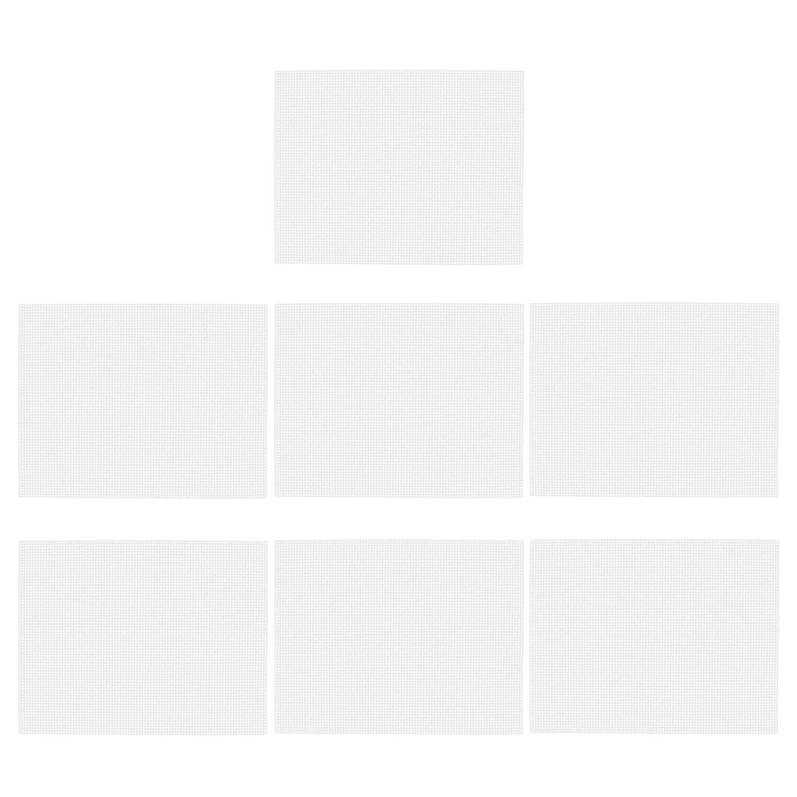 

7Pcs Mask Making Eye Mesh 13.17x10.22in Plastic Mesh Blank Sheet for Animal Mask Embroidery Supplies