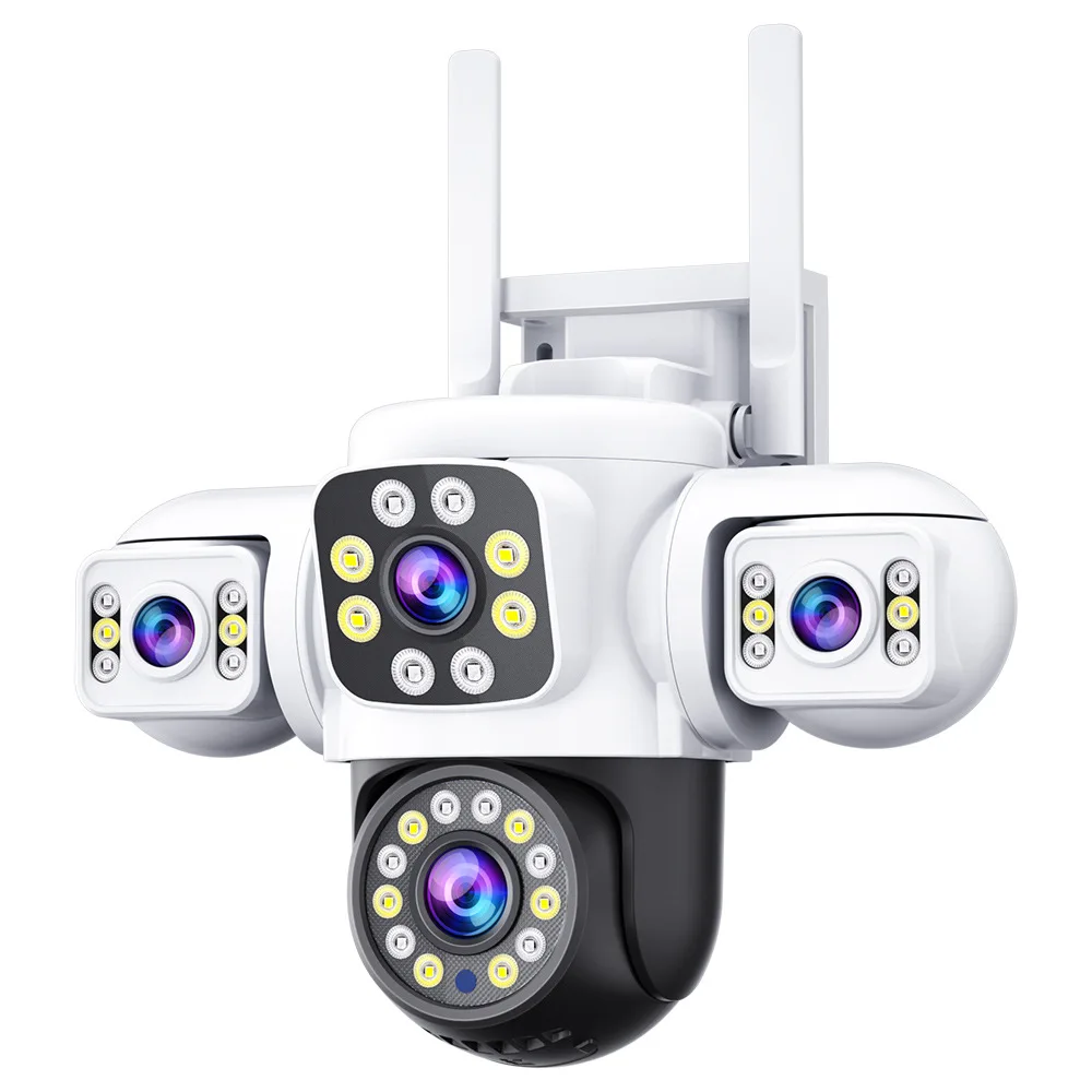 6MP Yoosee App  Tris- Lens   Full Color Wireless WIFI  PTZ IP Dome Camera AI Humanoid Detection Home Security CCTV Baby Monitor