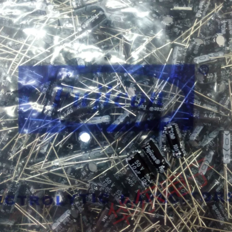 10pcs-100pcs Authentic electrolytic capacitor 50v10UF 5 * 11 105 degrees FUJICON joint venture