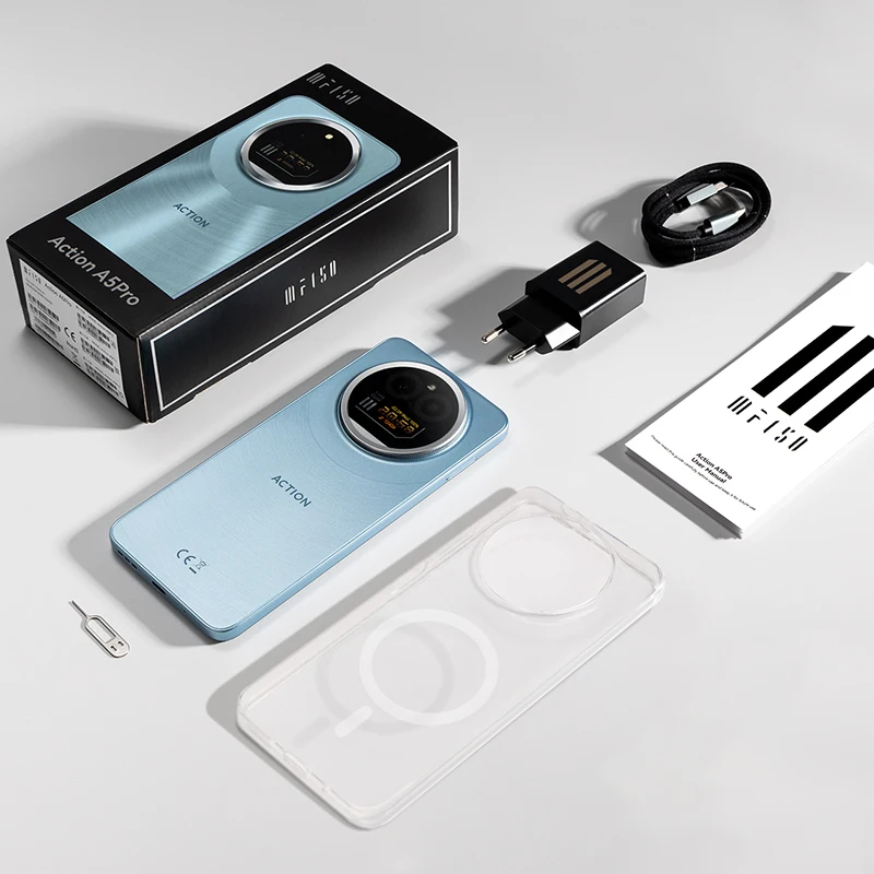 هاتف ذكي IIIF150 Action A5 Pro 8GB+256GB 5G بتصميم مزدوج شاشة 6.8 بوصة HD+HAA هاتف محمول بقدرة 5100 مللي أمبير في الساعة يعمل بنظام أندرويد 15