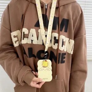 Sanrio Hello Kitty Cinnamoroll Lanyard Melody for Chaves, ID card, bus, Badge Holder Gymnasium, neck strap, hanging rope, Lariat for the mobile phone 8 Main Sales Identification Crach - №6