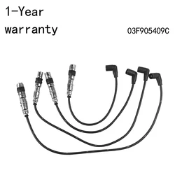 A set Lgnition lead 03F905409C For Skoda Yeti Octavia Rapid Fabia Audi A3 S3 A1 VW Polo Golf Jetta beetle