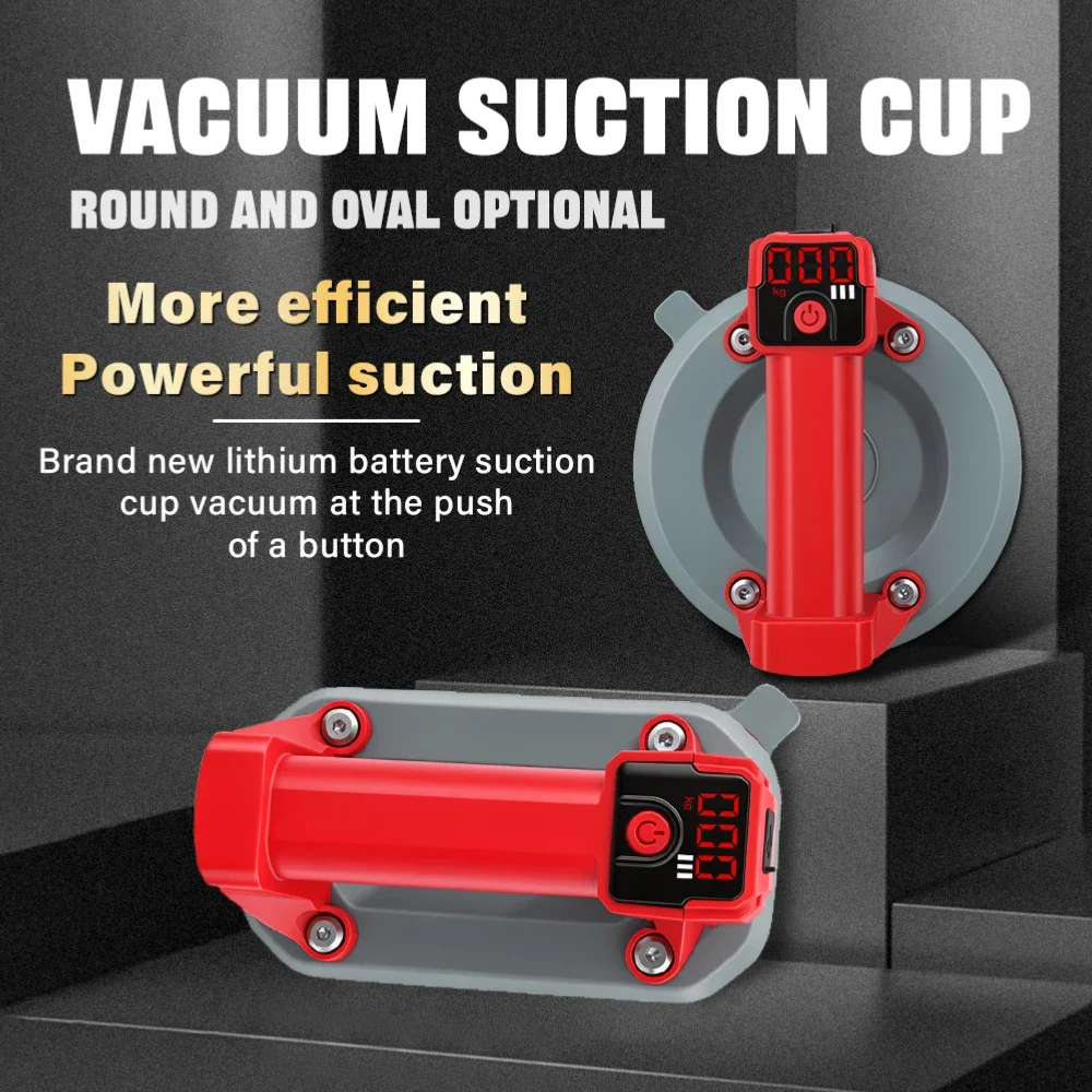 6 Inch Electric Suction Cup 90KG Heavy Duty Vacuum Lifter For Glass Tile Granite Automatic Air Replenishment Lifting Tool