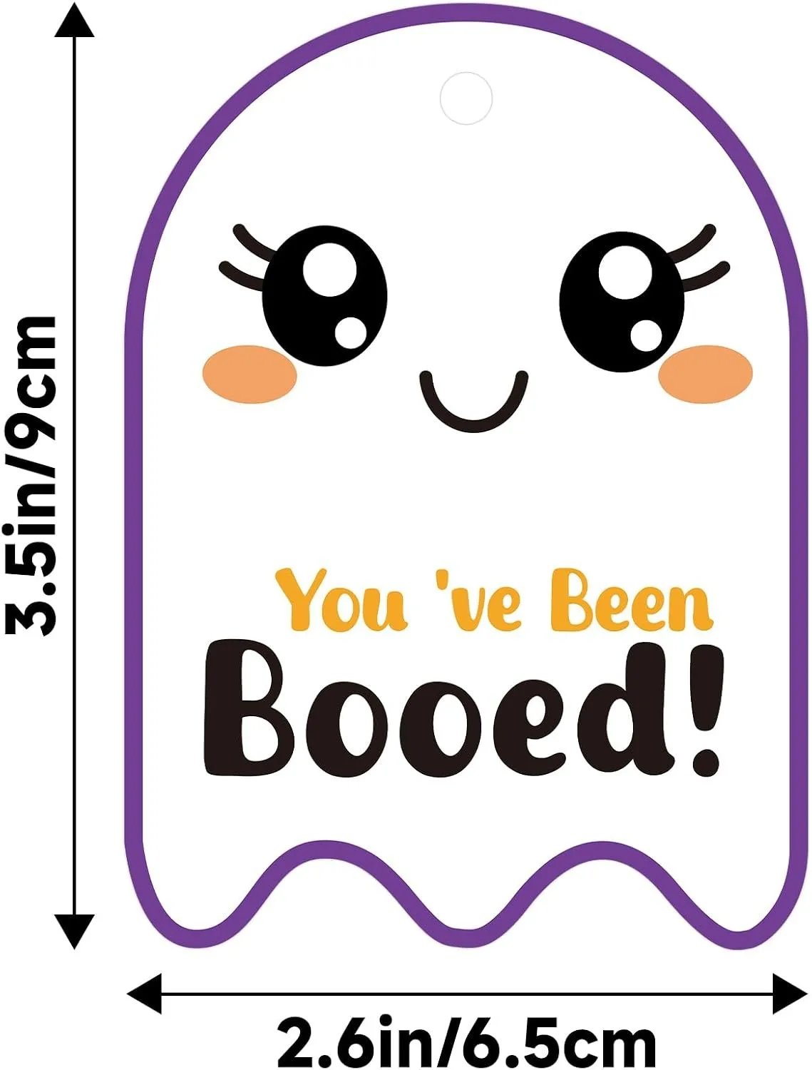 50 Pcs You've Been Booed Halloween Tags, Ghost Boo Gift Tags for Presents Halloween Party Favor Hanging Gift Label