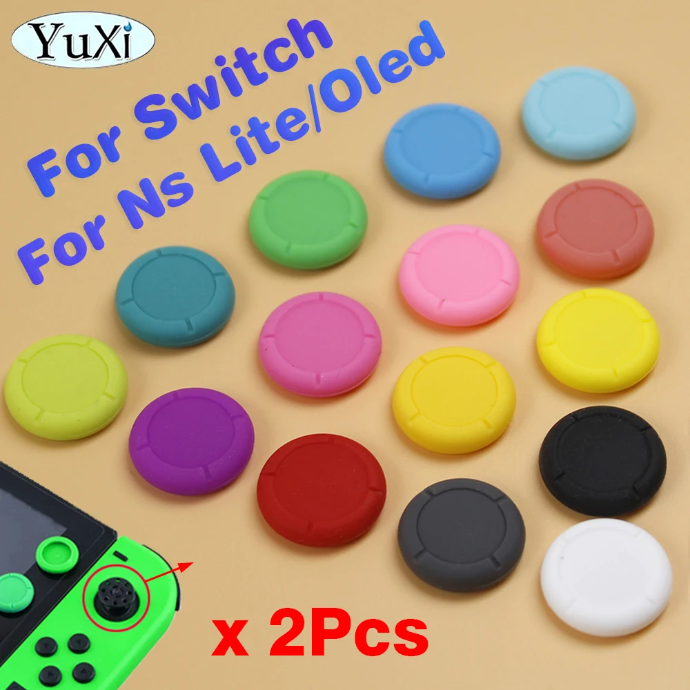 

2Pcs 3D Analog Joystick Caps For Nintend Switch Lite Oled Thumbstick Button Cover Caps For NS Joy-Con Controller Repair Parts