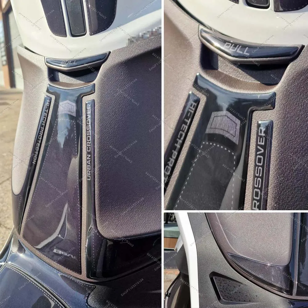 ل بيفرلي 300 و 400 2022 دراجة نارية تخزين حامل ملصق ثلاثية الأبعاد الراتنج مقاوم للماء المضادة للخدش حماية ملصق مائي #2