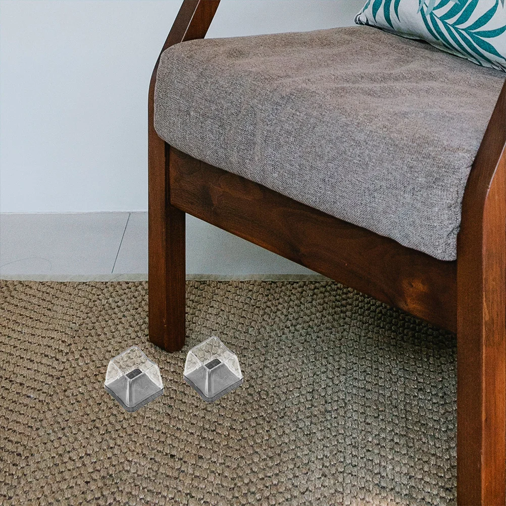 

4Pcs Table Leg Protectors Chair Foot Covers Silicone Furniture Feet Pads Reusable Non Slip Floor Protection Furniture Feet Pads