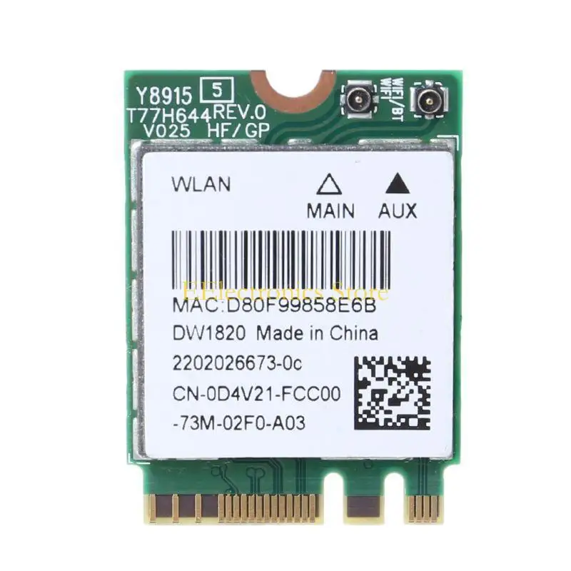 B03C 867Mbps Wireless WiFi Card DW1820 Model Bluetooth-compatible 4.1 with NGFF USB Intrface Wlan Connector D4V21