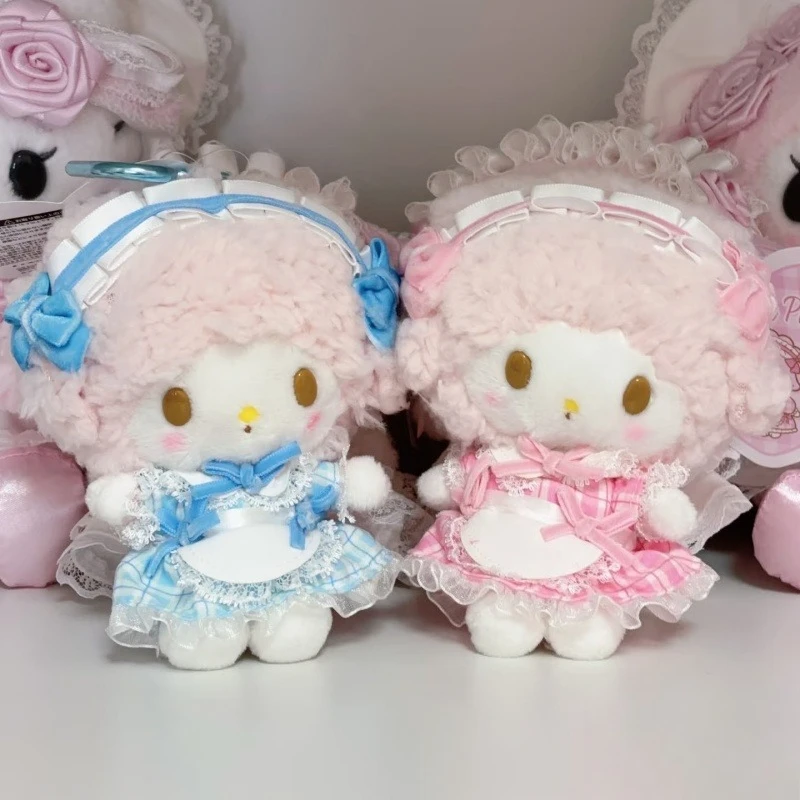 pelucia-sanrio-lolita-my-sweet-piano-com-vestido-de-empregada-vestido-rosa-kawaii-boneca-my-melody-chaveiro-de-desenho-animado-brinquedo-para-pendurar-na-bolsa-presente-para-meninas