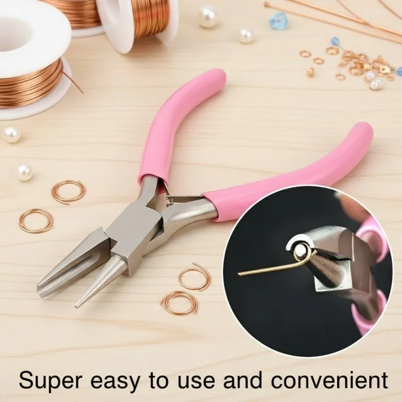 Mini Half-Groove Half-Round Jewelry Pliers - DIY Jewelry Wire Wrapping Tool