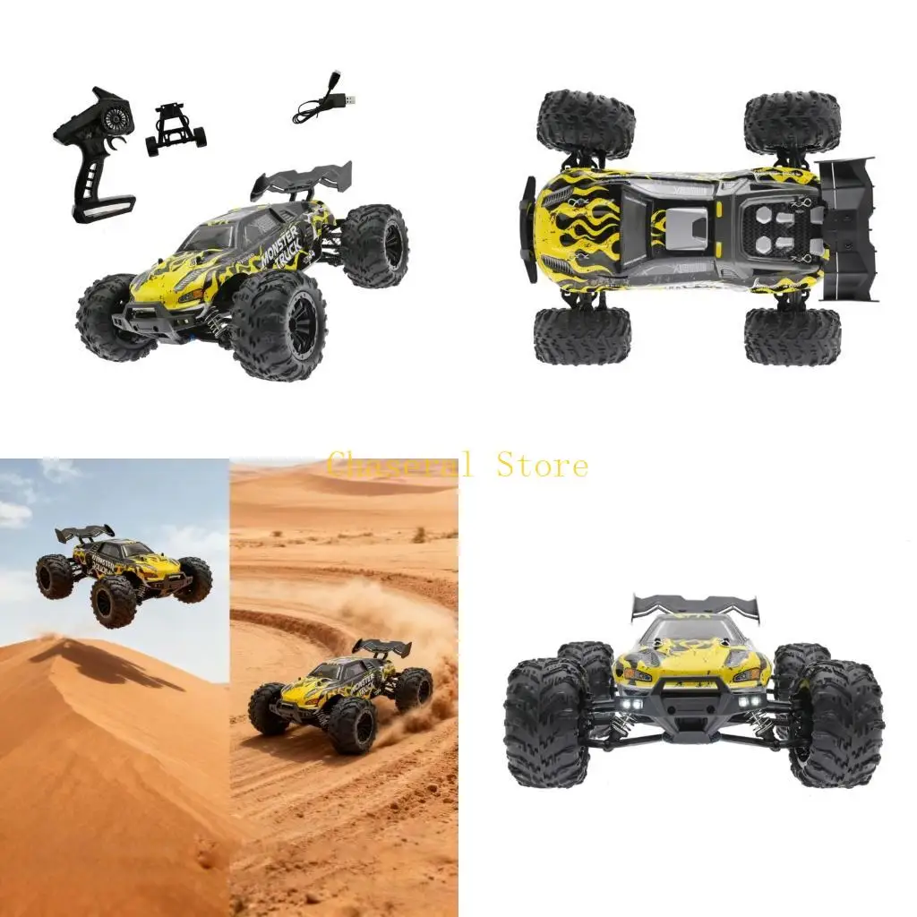E7CE 1:16 Scale 4WD Off Road Remote Control Car Truck Featuring Plastic Construction