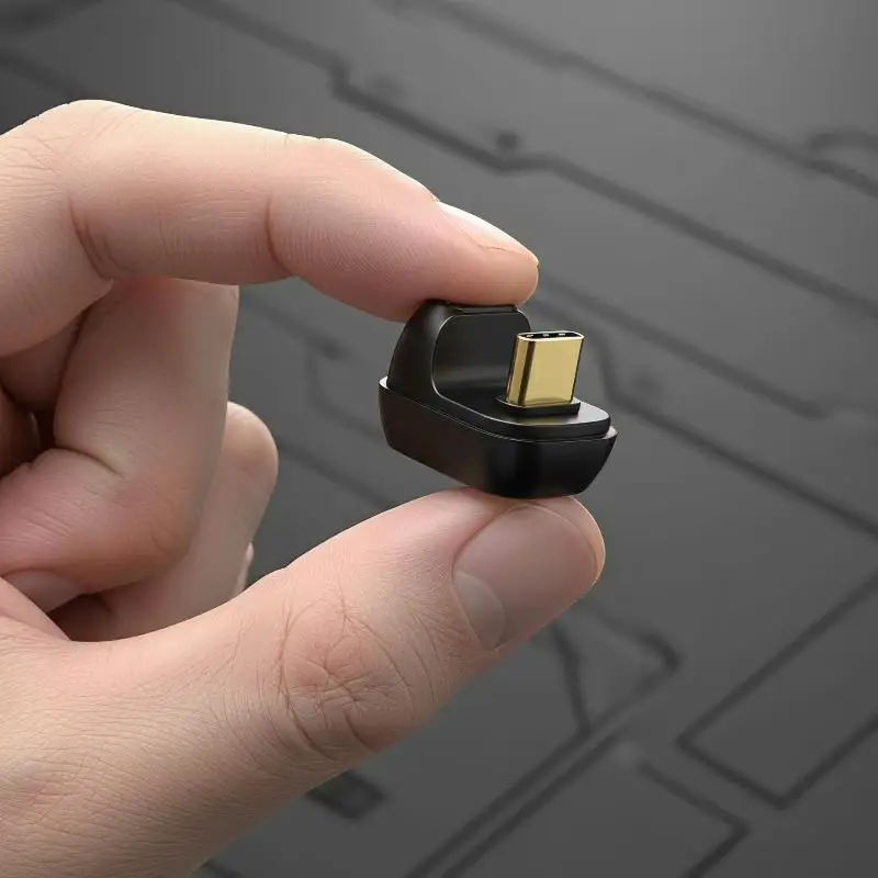 40MBs 40Gbps USB C 180 Degree Adapter 4 USB 2 4 100W Type C Male To Female Converter For Phone Tablet