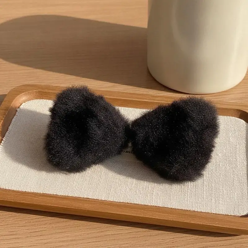Cute Cute Cat-Ear Claw Clip Small Plush Side Hair Clip For Women Autumn Winter Plush Hair Accessory New Style Headwear - Aliexpress Deal