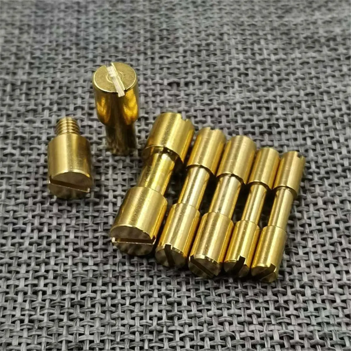 8 Sets Stainless Steel Brass Bracket Bolt Fasteners Tool Knife Handle Bolt Replacement Rivet Kitchen-Knife Handle Rivet