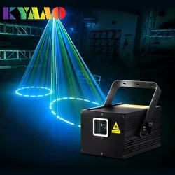 4W ILDA RGB Animation Stage Light Dj Club Multiple Patterns Effect Beam Lighting DMX512 Dance Disco Party Laser Projector