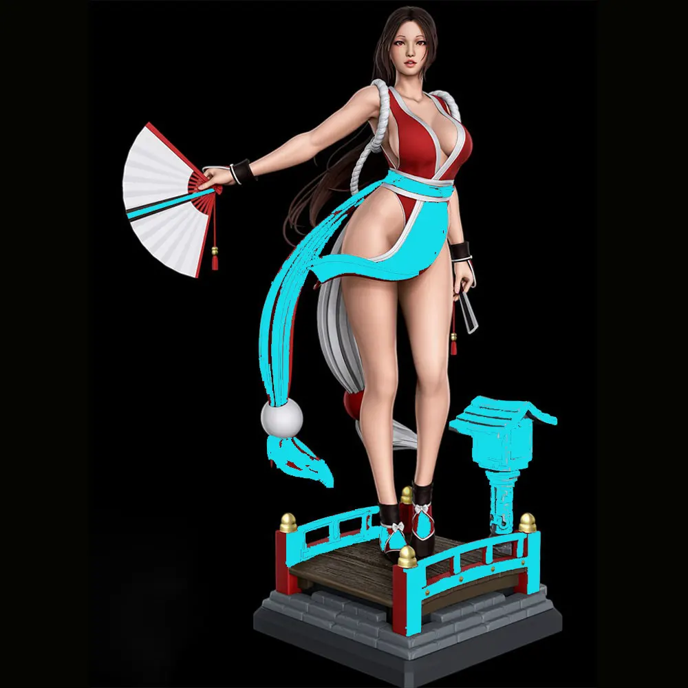 1/24 Sexy Long-Haired Girl Miniature Resin Statue 75mm Handmade Model Kit, 3D Printed Resin Toy Kit Gk Unpainted Figure DIY Unassembled Statue Anime Doll Model Collection Sexy Girl Suitable for Role-Playing Games and Collecting Miniature Female Character Decoration - Detailed Poses and Sculptures