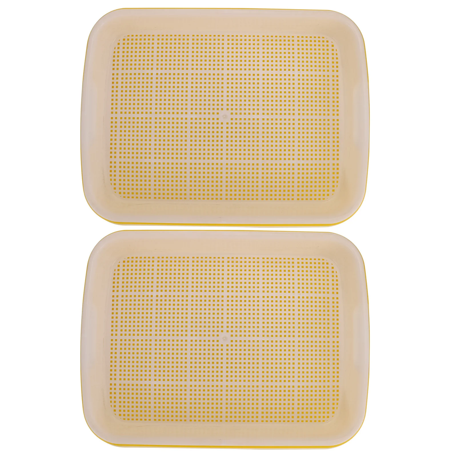 

2Pcs Plants Nursery Tray Double Layer Multi-Function Starter Tray Indoor Outdoor Succulent Grower Soil-Free Germination
