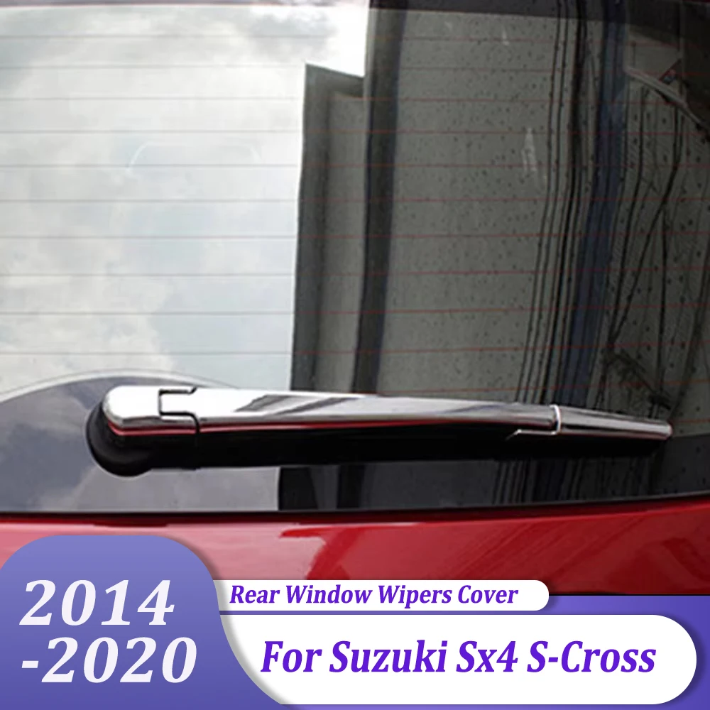 

Chrome Rear Window Wipers Cover Trims Car Tail Wiper Strip Accessories For Suzuki Sx4 S-Cross 2014 2015 2016 2017 2018 2019 2020