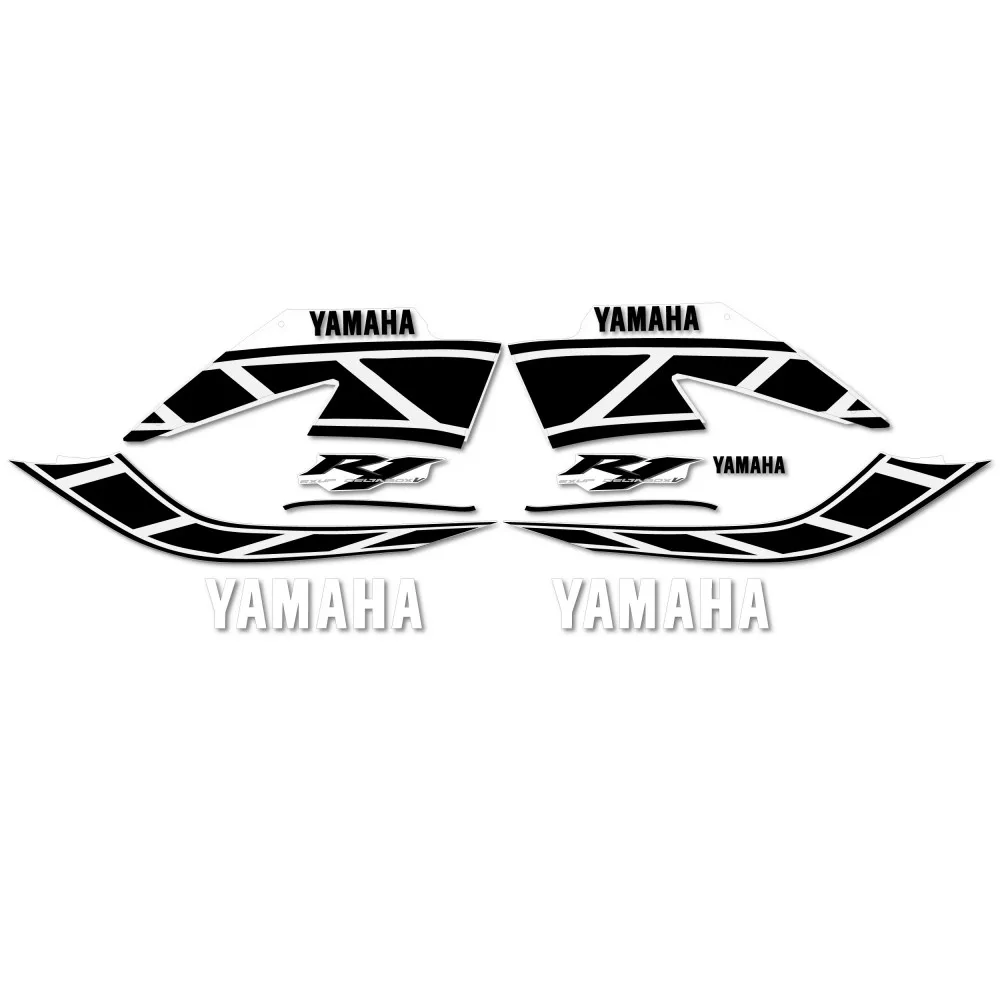 Motorbike road compatible sticker kit Yellow Yamaha YZF R1 2006 Aniversary