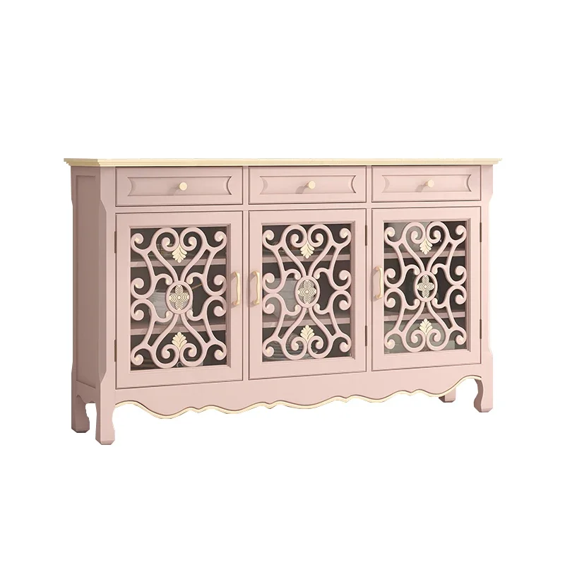 

Sideboard Cabinet Lobby Entrance Cabinet Pink Curio Cabinet Furnishings Sideboard