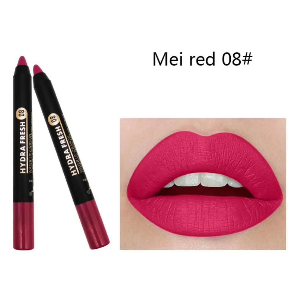 Matte Velvet Lip Liner Pencil Long Lasting Lip Contouring Lipstick Waterproof Non-stick Cup Lips Contouring Beauty Cosmetics