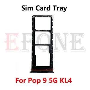 Bilashmart Tenco Pop 9 KL4 KL4h 4G 5G SIM Card Tray Slot Holder Adapter Socket Repair Parts