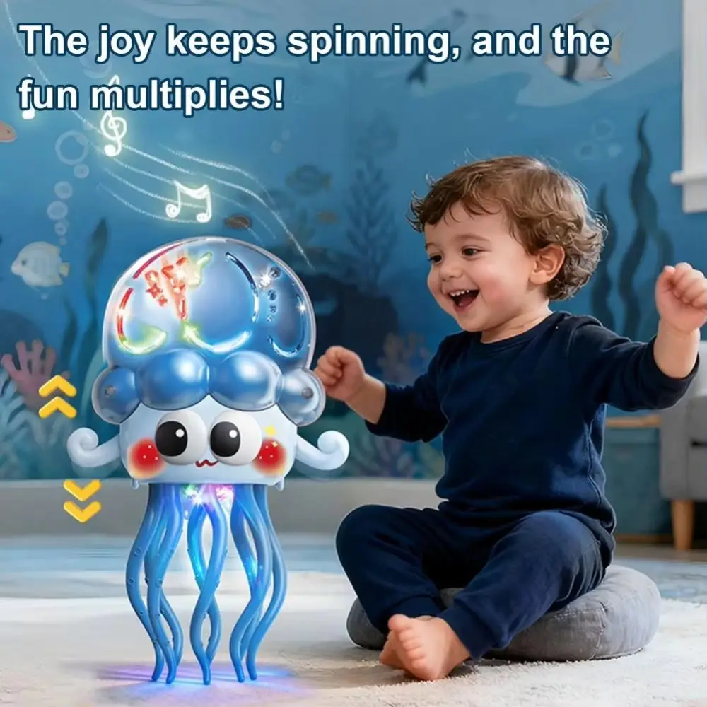 

Plastic Electric Dancing Octopus Toy Interactive Swinging Crawling Interactive Octopus Toy Movable Flexible