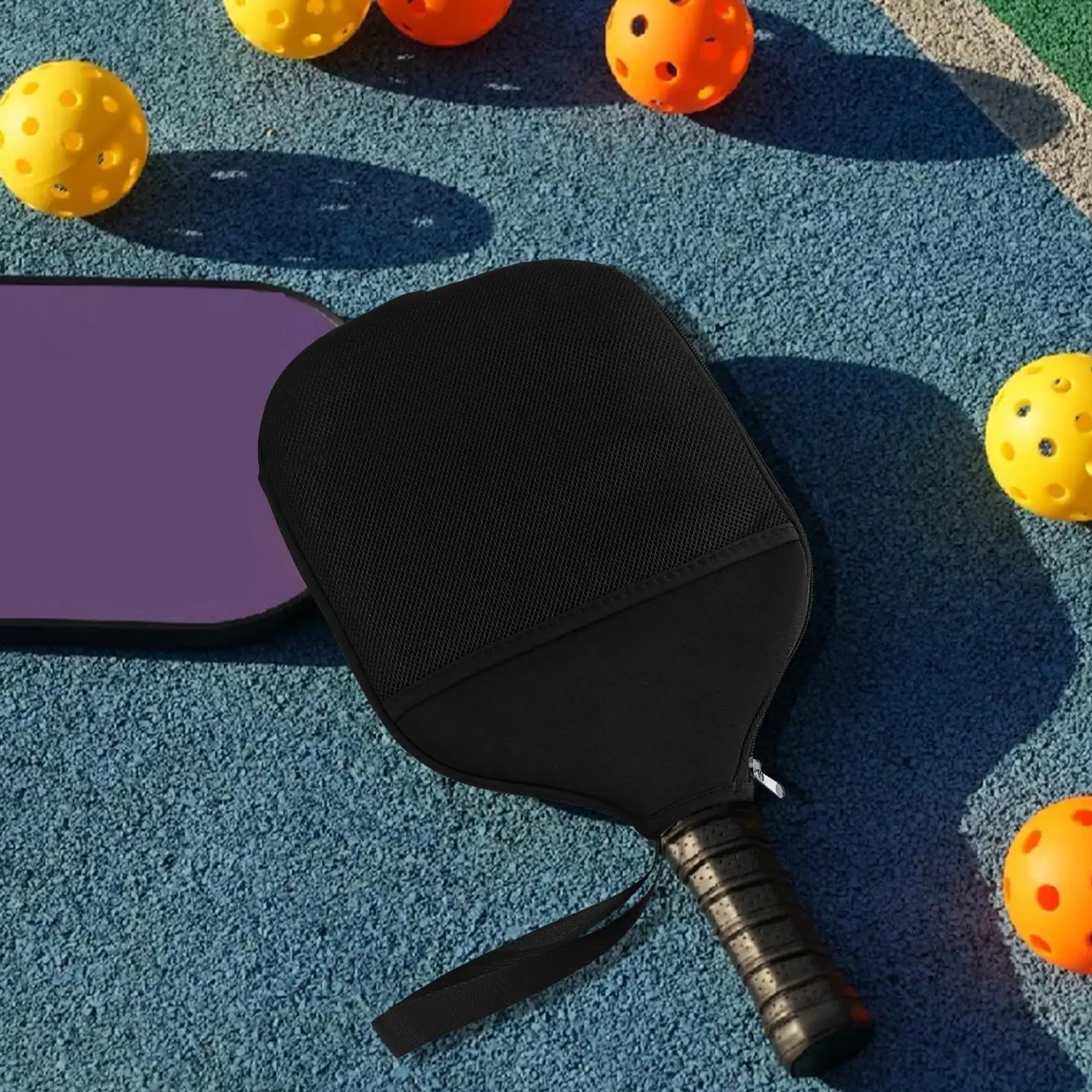 Pickleball Paddle Cover Racket Cover Guard Storage with Mesh Pocket Pickleball Paddle Case for Court Club Match Game Training
