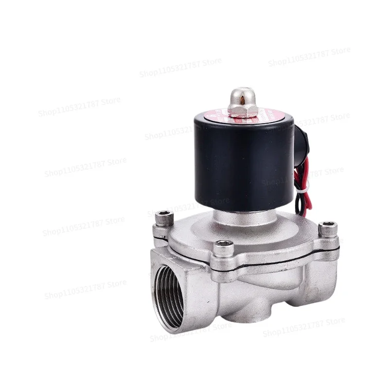 Électrovanne 304/316L Stainless Steel Wire Buckle Solenoid Valve Water Valve 2W 24V Pipeline Solenoid Control Valve Pneumatique — détail 2