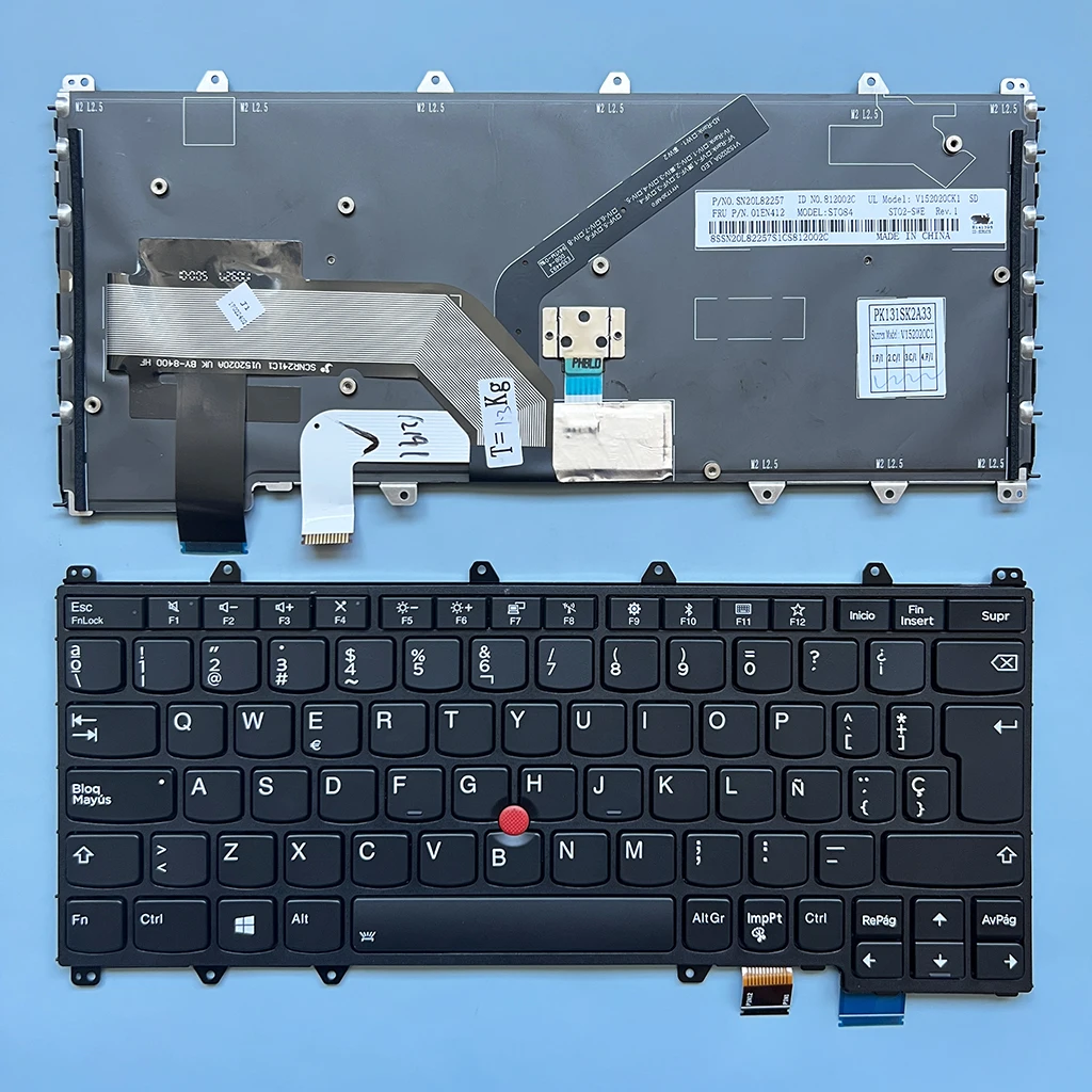 teclado para lenovo thinkpad x380 s1 yoga 260 370 laptop espanhol 01av726 01en396 00pa134 01av719 01en389 01