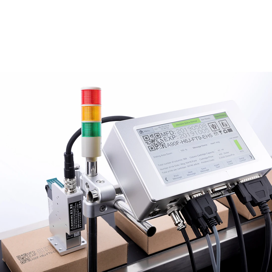 Wholesale Business DOCOD OEM/ODM T210 Online Industrial Inkjet Printer Hotsale TIJ Date Coding Machine for Plastic Barcode Date