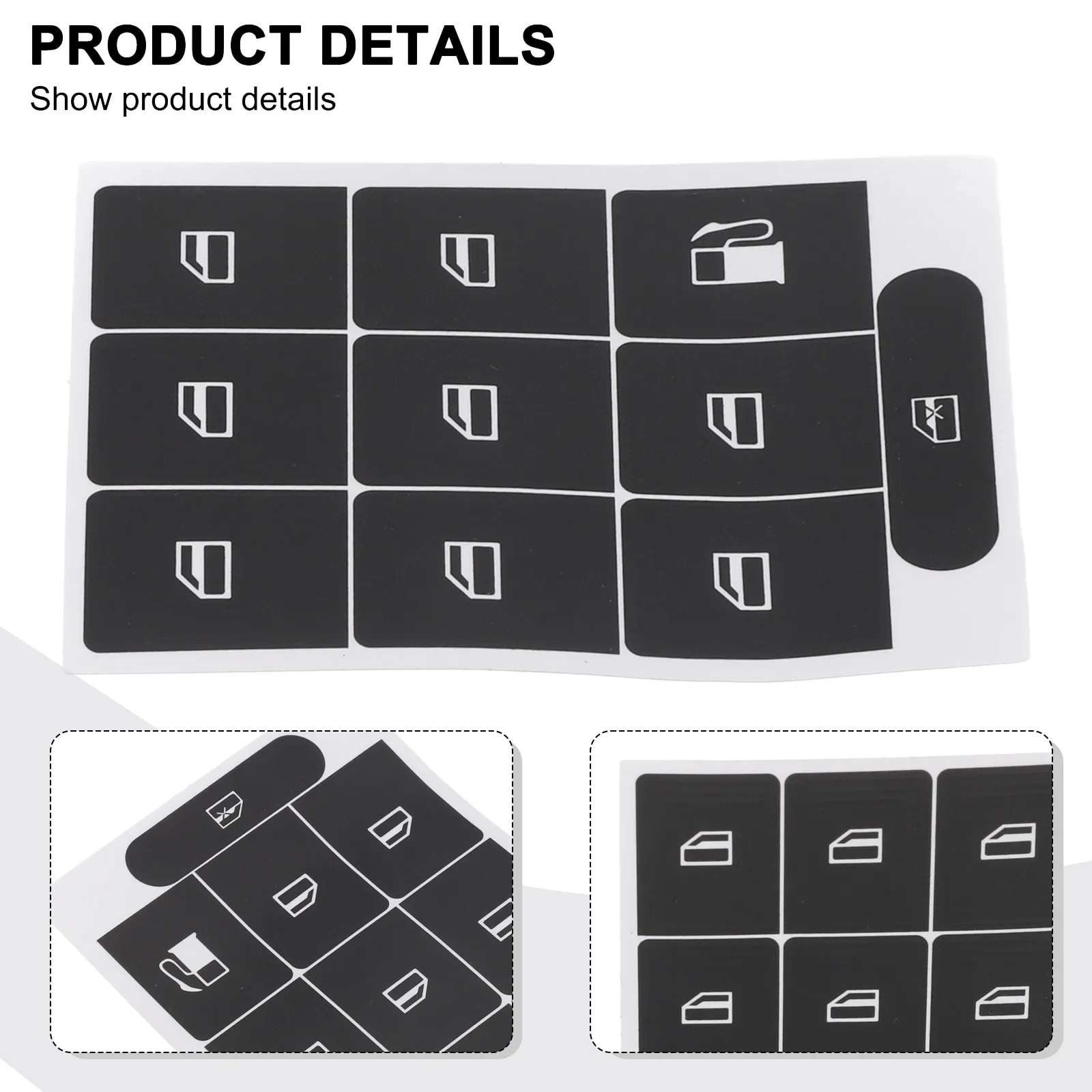 New Repair Button Repai Sticker For Passat To Repair The Buttons For Window Buttons High Grade Vinyl Push Button