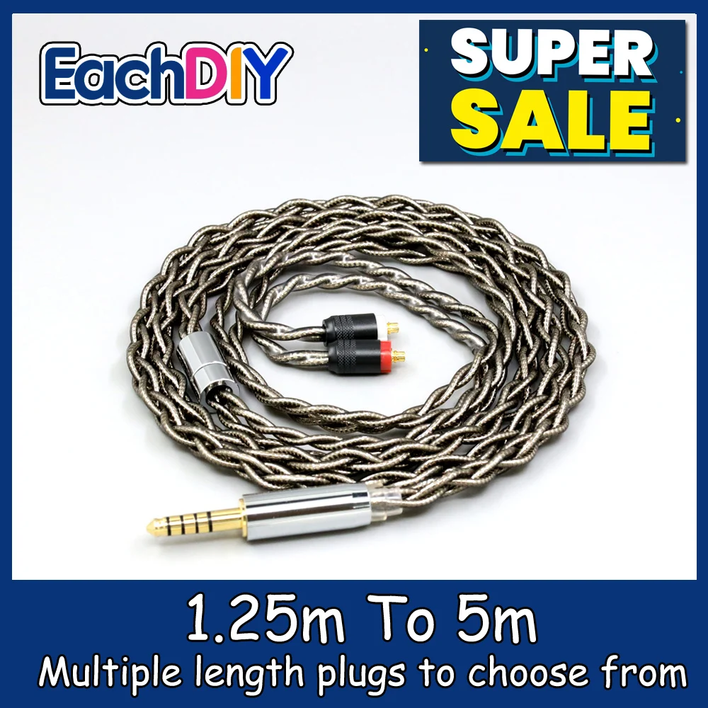 

99% Pure Silver Palladium + Graphene Gold Shielding Earphone Cable For Sony XBA-H2 XBA-H3 xba-A3 xba-A2 LN008197