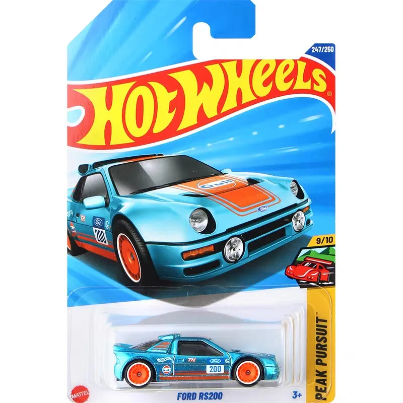 

Hot Wheels Original Ford Rs200 1/64 Scale Gulf Oil Livery Alloy Diecast Car Treasure Hunt Seriser Creative Model Collection Gift