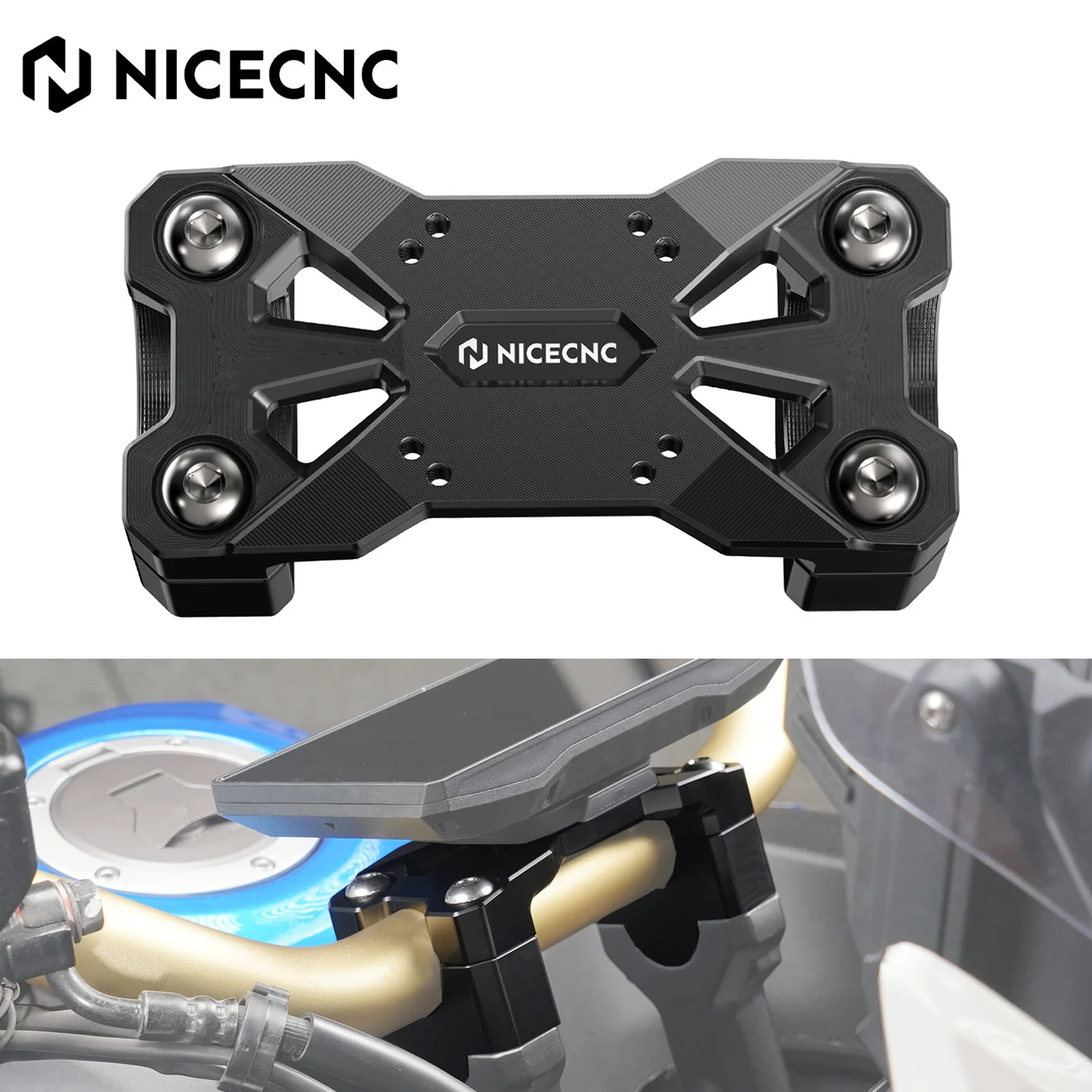2020-2025 For Honda CRF1100L Africa Twin Adventure Handlebar Riser 25mm GPS Mount Phone Holder 1-1/8 Inch Handlebars CRF1100L