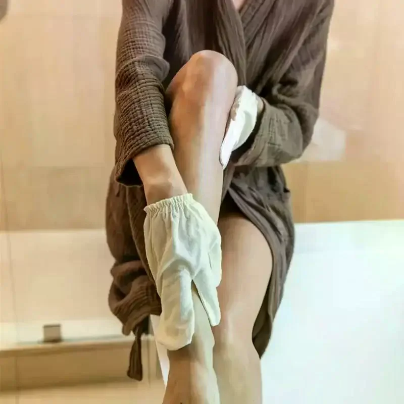 1/2pcs 100% Gloves Raw-silk Massage Exfoliating Shower High-quality Durable Easy To Use Practical